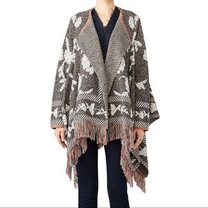 See By Chloe Blanket Poncho Sweater Southwestern
